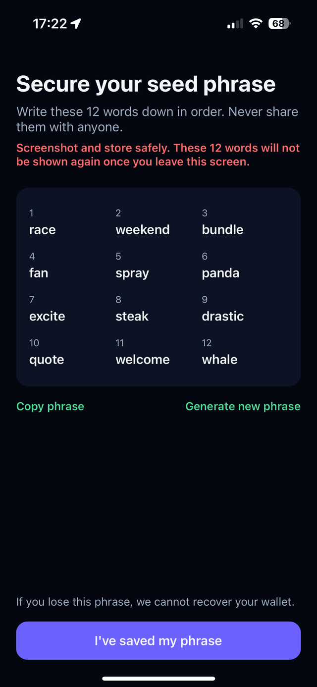 Capture de la sauvegarde des mots